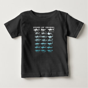 T-shirt Pour Bébé 21 types de requins biologie marine