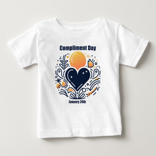 T-shirt Pour Bébé 24 janvier - Jour du respect (Devant)