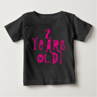 2 ans mignon chemise bébé neon crâne roche rose ro