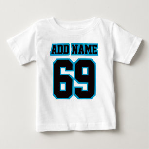 T-shirt Pour Bébé 2 Côté BLANC NOIR BLEU 3/4 Sleeve Raglan