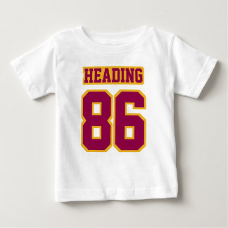 T-shirt Pour Bébé 2 Côté BURGUNDY GOLD Dress Football Jersey
