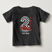 T-shirt Pour Bébé 2 fast Second Birthday Super Car  (Devant)