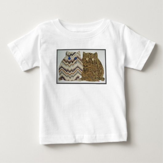 T-shirt Pour Bébé 2 Fat Cats #1 (Devant)
