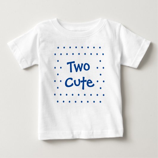 T-shirt Pour Bébé 2e anniversaire bébé garçon Deux mignonettes T-shi (Devant)