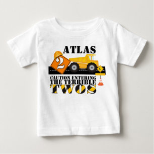 T-shirt Pour Bébé 2e anniversaire de la fête de construction Anniver