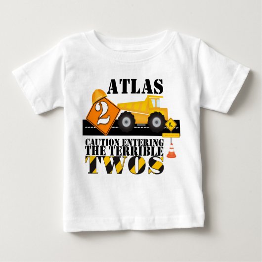 T-shirt Pour Bébé 2e anniversaire de la fête de construction Anniver (Devant)