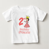 T-shirt Pour Bébé 2e Bébé Princesse (Devant)