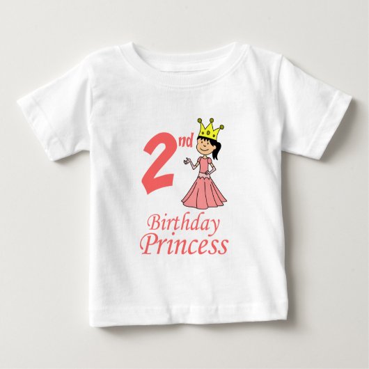 T-shirt Pour Bébé 2e Bébé Princesse (Devant)
