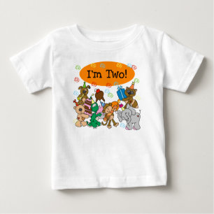 T-shirt Pour Bébé 2ème anniversaire d'animaux