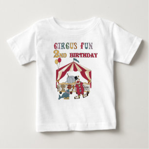 T-shirt Pour Bébé 2ème anniversaire de cirque
