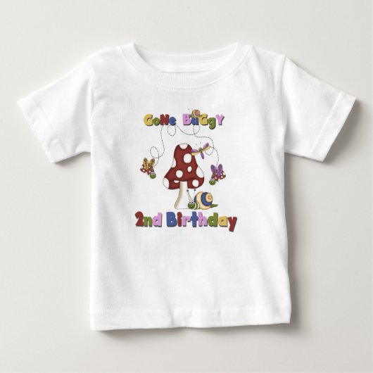 T-shirt Pour Bébé 2ème Anniversaire d'insecte (Devant)