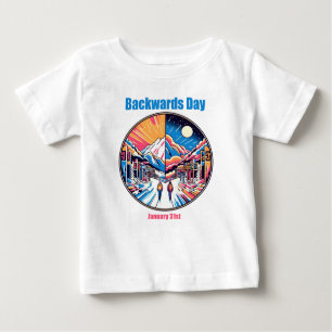 T-shirt Pour Bébé 31 janvier - Jour en arrière