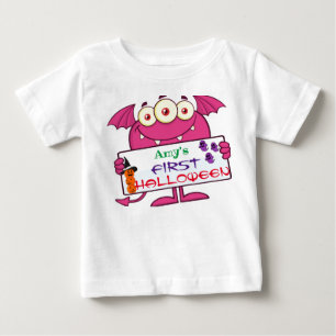 T-shirt Pour Bébé 3 Eyed Monster Halloween motif
