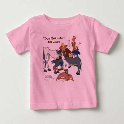 T-shirt Pour Bébé 400 ans de @QUIXOTEdotTV de Don don Quichotte (Devant)