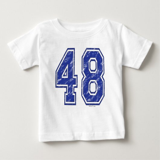 T-shirt Pour Bébé 48 Jersey Personnalisé (Devant)