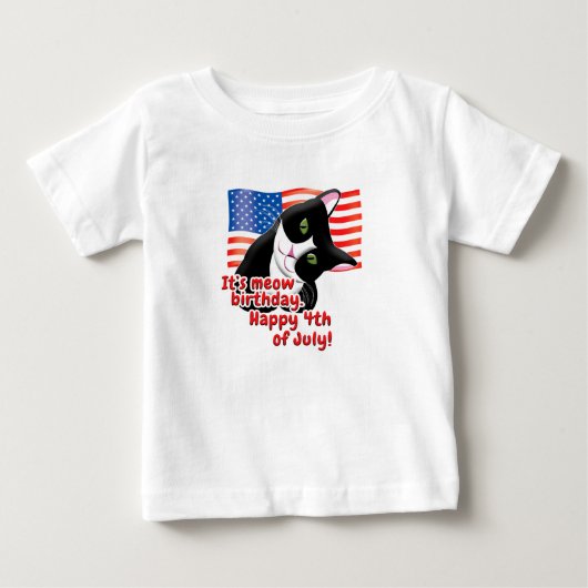 T-shirt Pour Bébé 4 juillet (Devant)