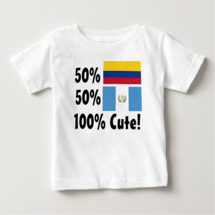 T-shirt Pour Bébé 50% colombien 50% guatémaltèque 100% mignonne
