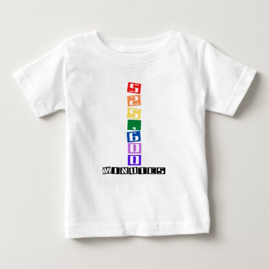 T-shirt Pour Bébé 525 600 Minutes (Devant)