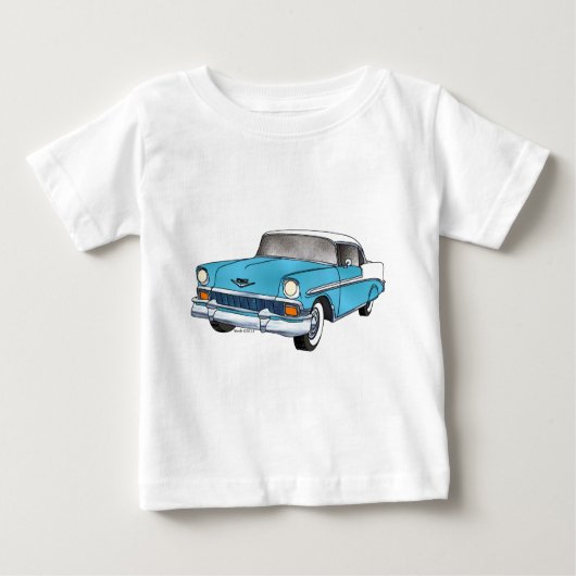 T-shirt Pour Bébé 56 Chevrolet Belair (Devant)