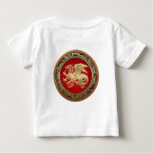 T-shirt Pour Bébé [600] Dragon islandais, Landvæ ttir [Or] (Dos)
