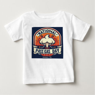 T-shirt Pour Bébé 7 janvier - Journée nationale du transport du gaz