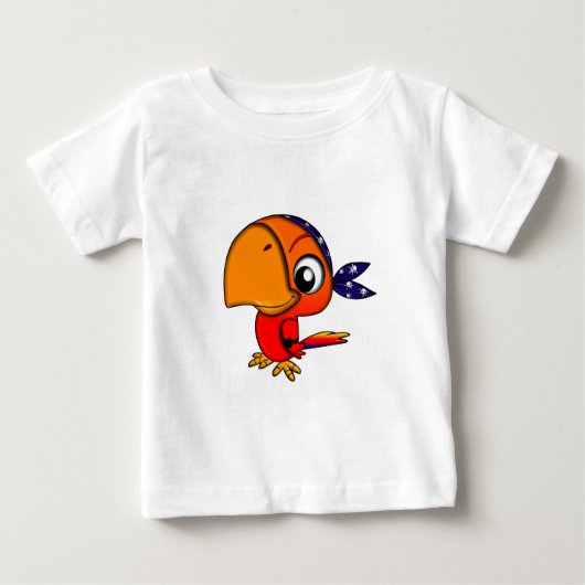 T-SHIRT POUR BÉBÉ 906 PETIT CARTOON DE PIRATE À PIRATE CHEEKY (Devant)
