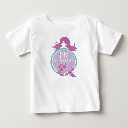 T-shirt Pour Bébé 99% Sirène (Devant)
