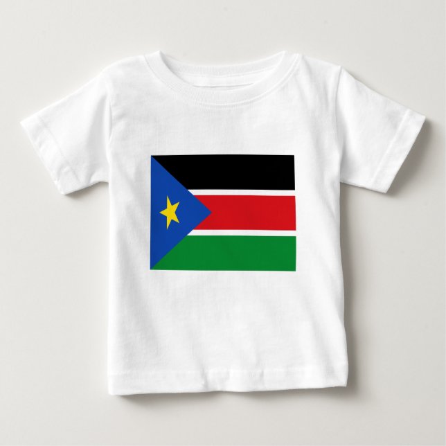 T-shirt Pour Bébé A bas prix ! Drapeau du Soudan du Sud (Devant)