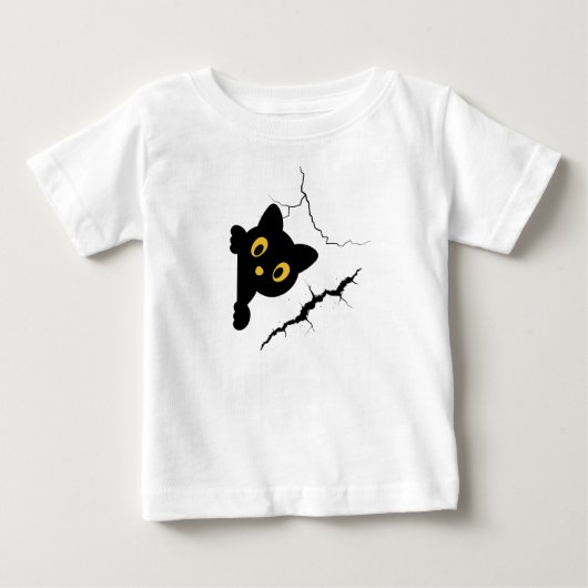 T-shirt Pour Bébé a cat (Devant)