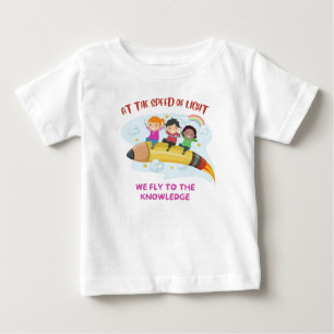 T-shirt Pour Bébé À la vitesse de la lumière