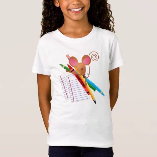 T-shirt pour bébé à l'école*-filles Bella (Devant)