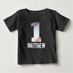 T-shirt Pour Bébé Ă?re chemise personnalisée de base-ball