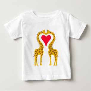 T-shirt Pour Bébé a rendu amoureux girafes