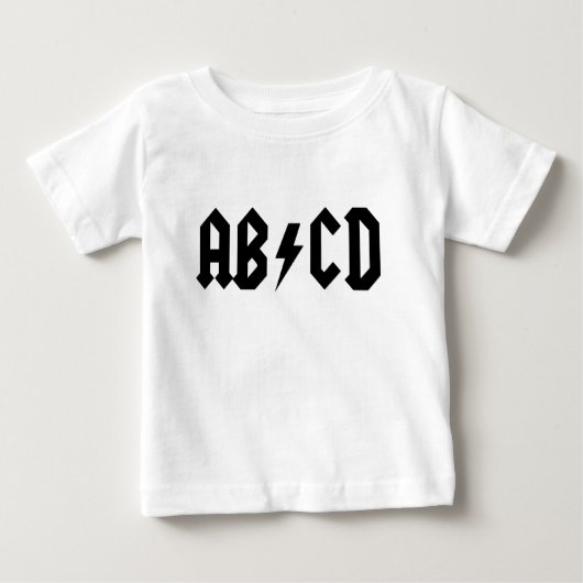 T-SHIRT POUR BÉBÉ AB/CD (Devant)