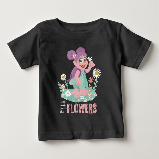 T-shirt Pour Bébé Abby Cadabby | Arrêtez et sentez les fleurs (Devant)