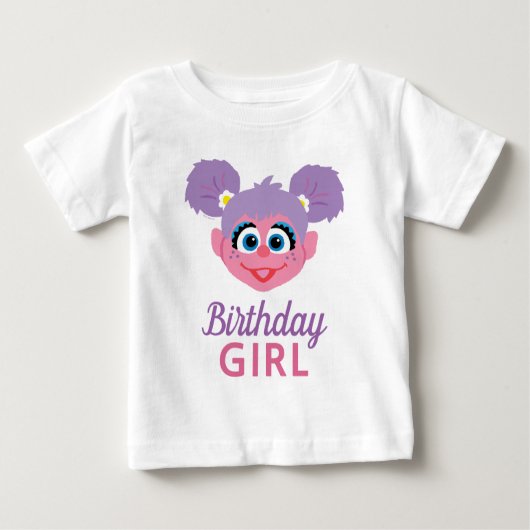 T-shirt Pour Bébé Abby Cadabby | Visage Fleur | Fille d'anniversaire (Devant)