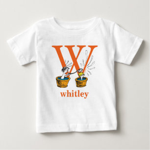 T-shirt Pour Bébé ABC du Dr Seuss : Lettre W - Orange Ajouter Votr