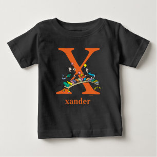 T-shirt Pour Bébé ABC du Dr Seuss : Lettre X - Orange   Ajouter Votr