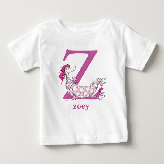 T-shirt Pour Bébé ABC du Dr Seuss : Lettre Z - Violet | Ajouter Votr (Devant)