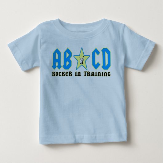 T-shirt Pour Bébé abcdbleu (Devant)