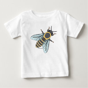 T-shirt Pour Bébé Abeille de miel (blanche) - T-shirt bébé
