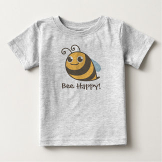 T-shirt Pour Bébé Abeille heureuse ! Gaffez l'abeille