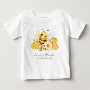 T-shirt Pour Bébé Abeille jaune miel adorable shower de bébé