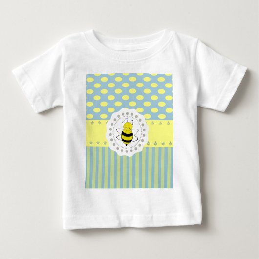 T-shirt Pour Bébé Abeille motif à la mode mignonne (Devant)