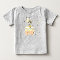 Abeilles De Miel, Fée & Bébé En Motif Sans Faille