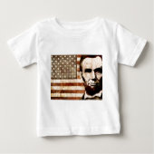 T-shirt Pour Bébé Abraham Lincoln (Devant)