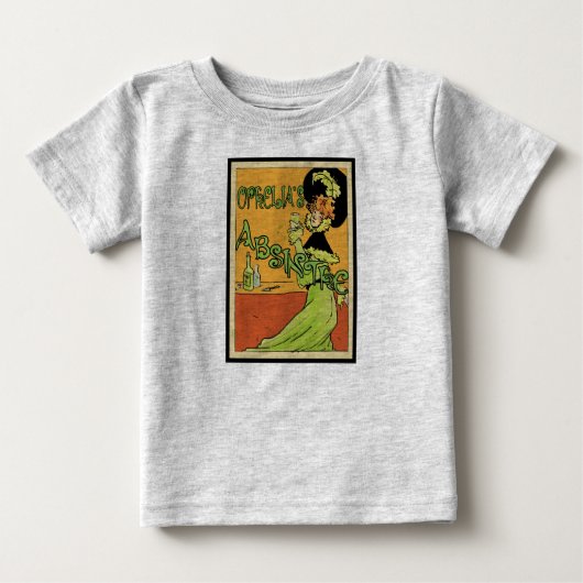 T-shirt Pour Bébé Absinthe 1890s Style (Devant)