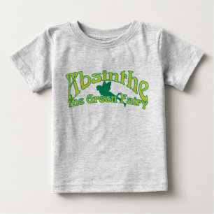 T-shirt Pour Bébé Absinthe Texte La Fée Verte