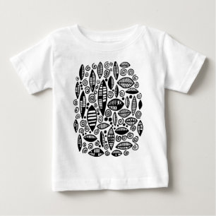 T-shirt Pour Bébé Abstrait 100813 - Noir