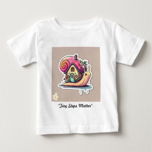 T-shirt Pour Bébé "Accueil sur mon dos" (Devant)